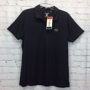 Clique Wells Fargo Polo Womens Size XL Black Athleisure Sport Performance Casual
